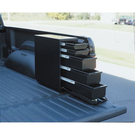 truck bed tool box with drawers